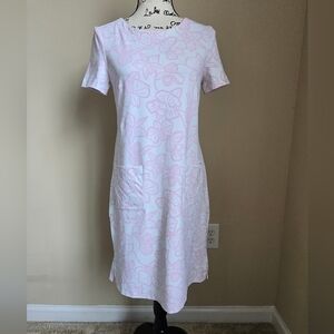 Persifor Dress Womens M Pink Short Sleeve Casual Comfort